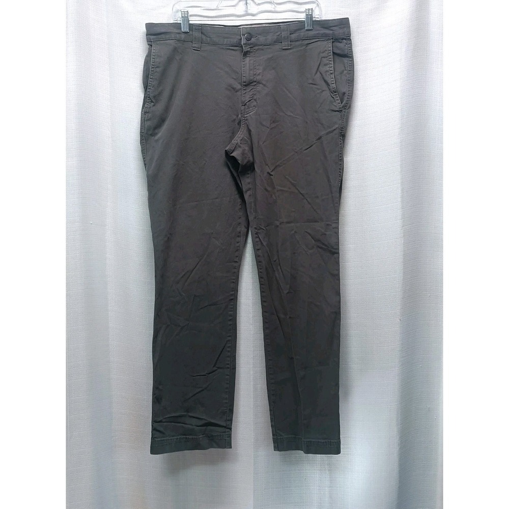 Columbia Mens 38x32 Regular Fit Olive Green Chino Cotton Pants (38x31) Gorpcore